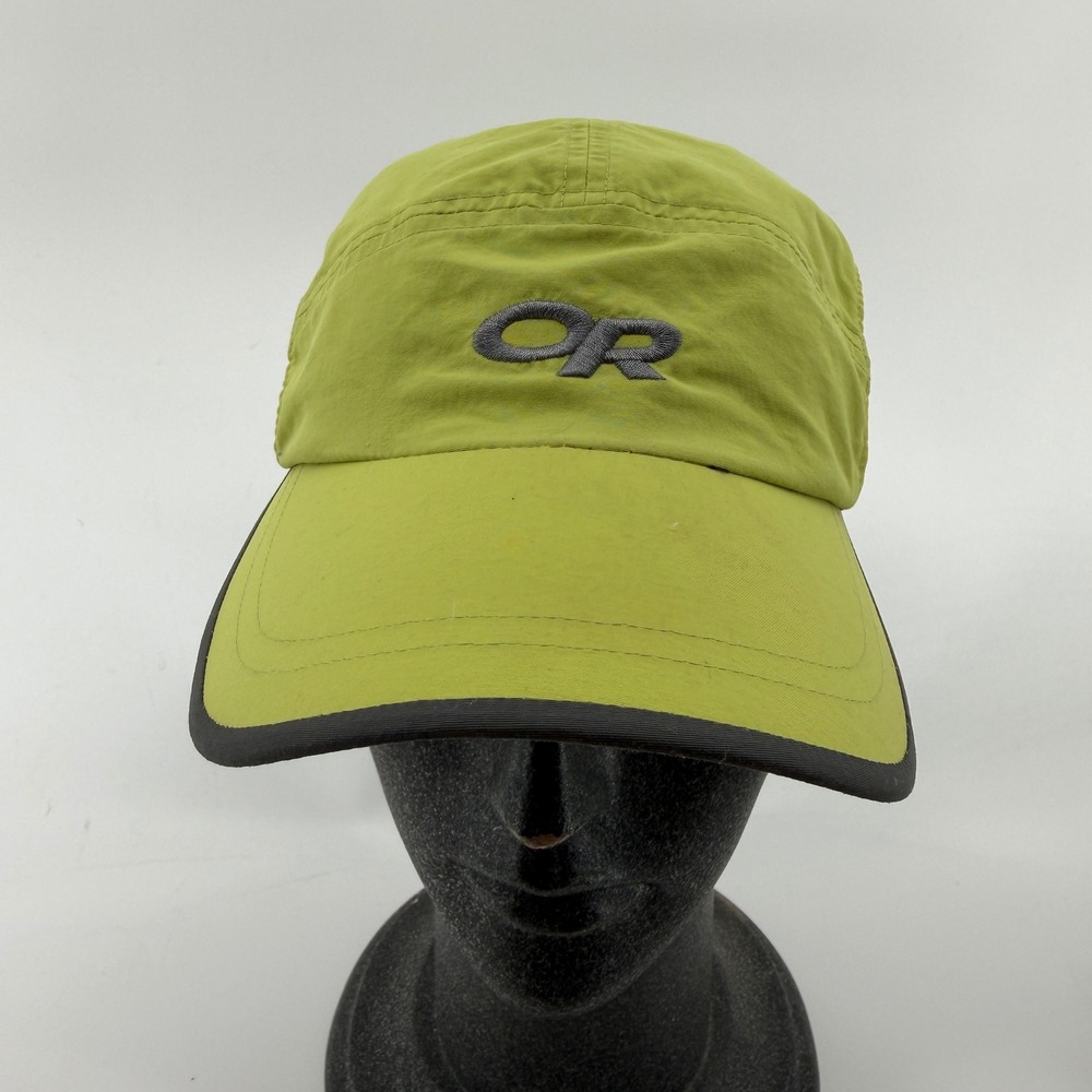 Outdoor Research OR Running Hat Lime Green Black Mesh Performance Cap One Size
